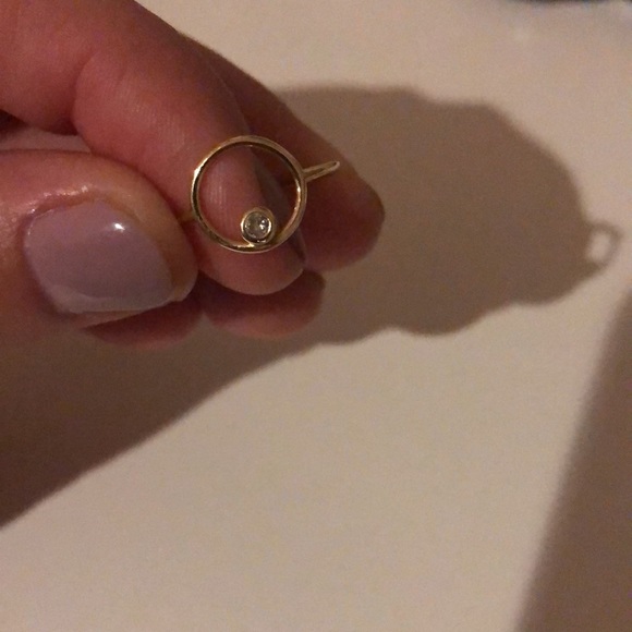 Stone & Strand open circle ting with diamond (0.05ct) - Picture 7 of 8